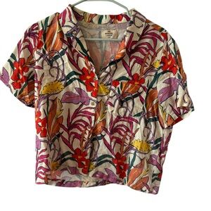 Marine Layer Multicolor Floral Button Down Shirt size M